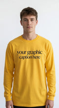 Custom Yellow Long Sleeve T-Shirt - Your Graphic Here