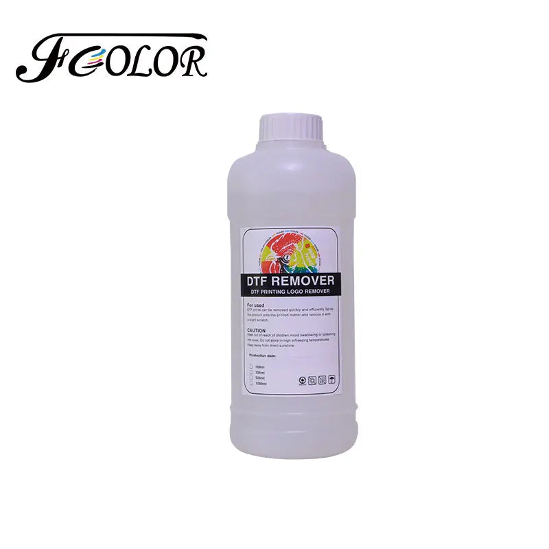 FCOLOR DTF Remover 500ml Transfer Film Printing Pattern Remover DTF Ink Removal Liquid
