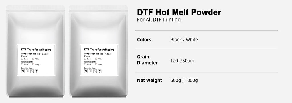 DTF Hot Melt Powder For Direct Transfer Film Printing PET Film Printing And Transfer Thermoplastic Polyurethane Polymer