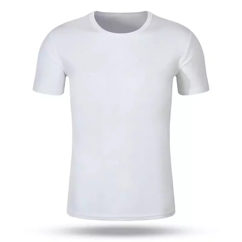Sublimation Blank White T-Shirt – Quick Dry Polyester Unisex | Kids & Adults