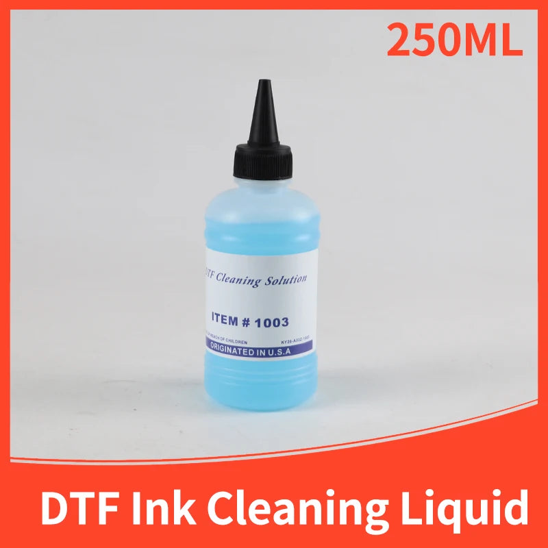DTF Ink Cleaning Solution Strong Cleaning for Epson DX4 DX5 DX7 L1800 L805 L800 I3200 Printhead Tube Cleaning DTF Power Cleaner