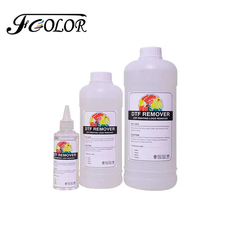 FCOLOR DTF Remover 500ml Transfer Film Printing Pattern Remover DTF Ink Removal Liquid