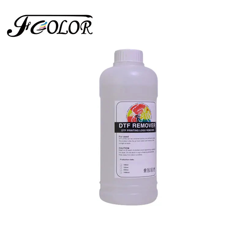 FCOLOR DTF Remover 500ml Transfer Film Printing Pattern Remover DTF Ink Removal Liquid