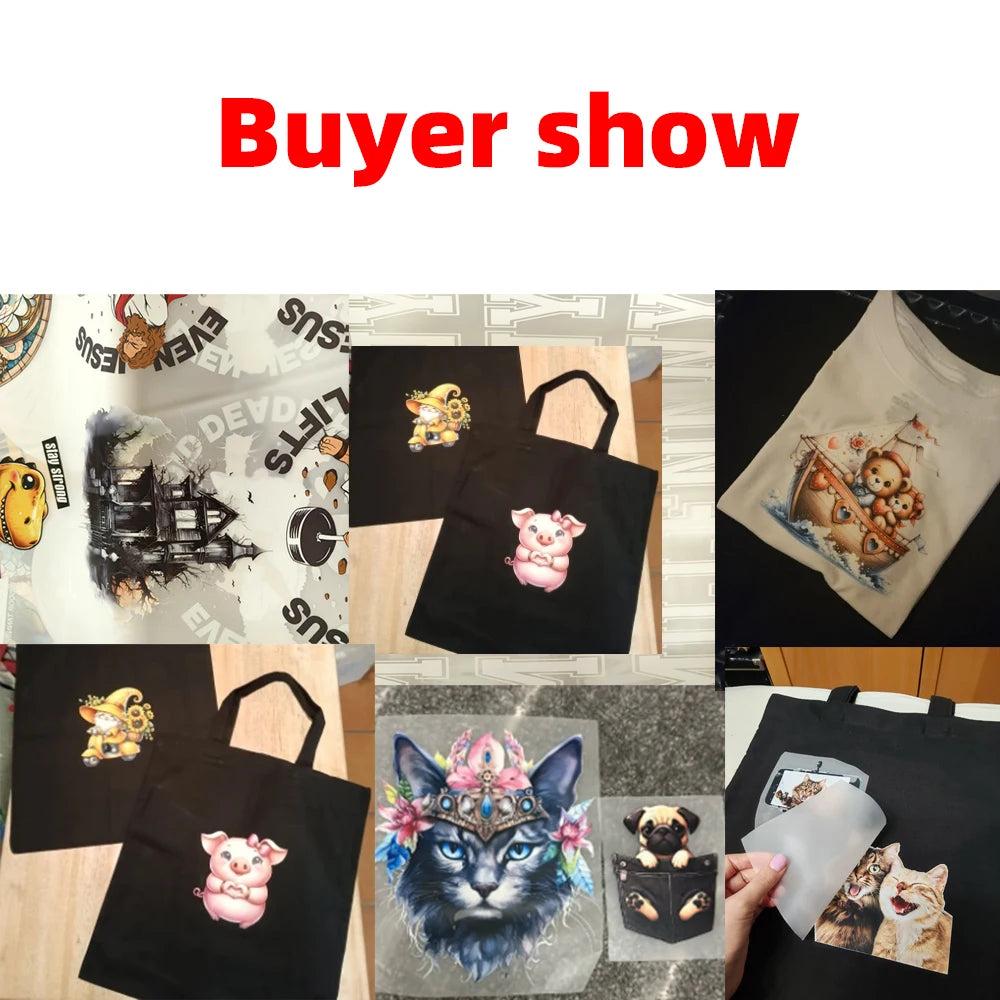 Custom DTF Heat Transfer – Print Your Logo or Photo on T-Shirts & Bags