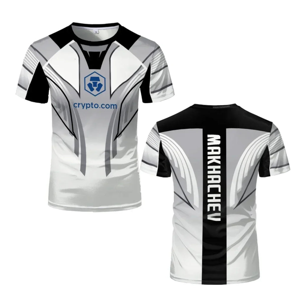 New Men's Wrestling Competition T-shirt, Fan-shaped Round Neck 3D Printed, Men's and Women's Outdoor Short Sleeved Sports Top