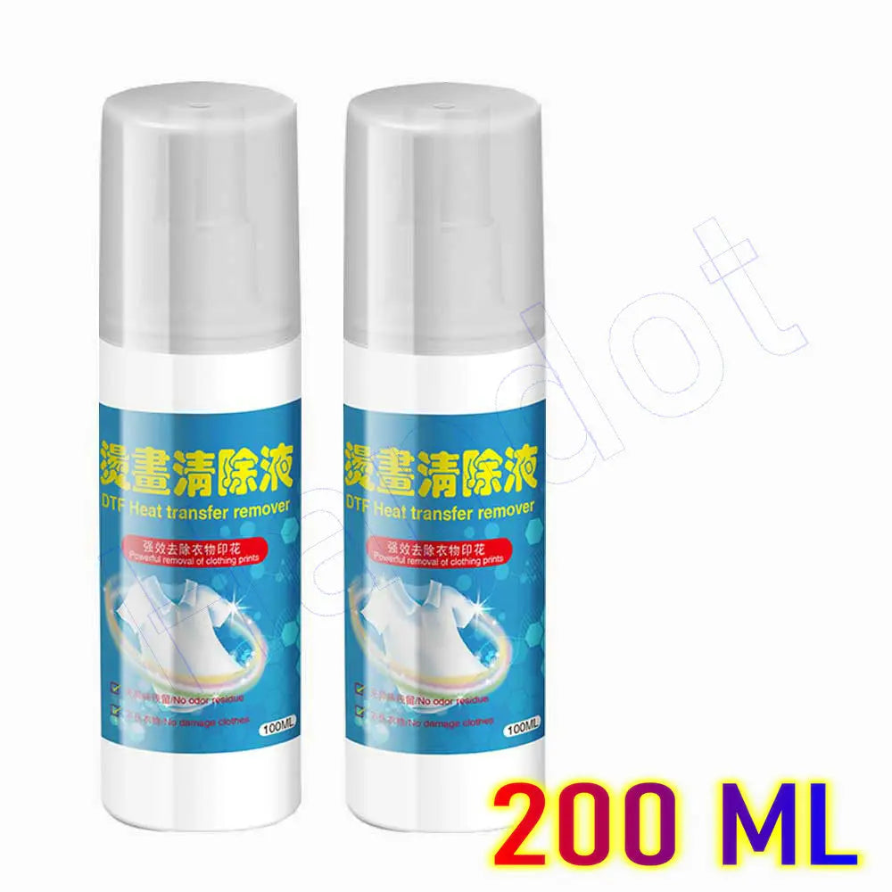 Dtf Remover Dtf Remove Clothing for Garments Dtf Ink Textile Vinyl Glue Remover Solution Cleaner Printer Printing Clean Liquid