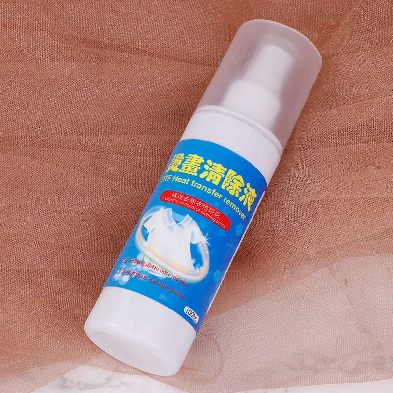 DTF Remover Direct To Film Printing Cleaning Liquid Pattern Remove Solution Adhesive Powder Remover Liquid Vinyl Glue Remover