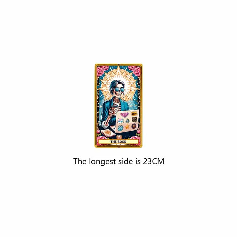DTF Transfer Tarot Cards Sticker For Clothing Iron On Patch On T Shirts Fashion Women Heat Transfer Sticker DIY Custom