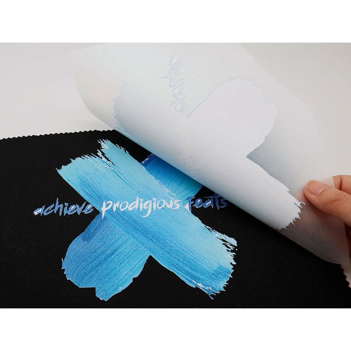 30cm x 10m / 11.8in x 32.8ft DTF Chameleon Colorful Film Roll Cold Peel with Glitter Effect DTF Film Paper for T-shirts Bulk