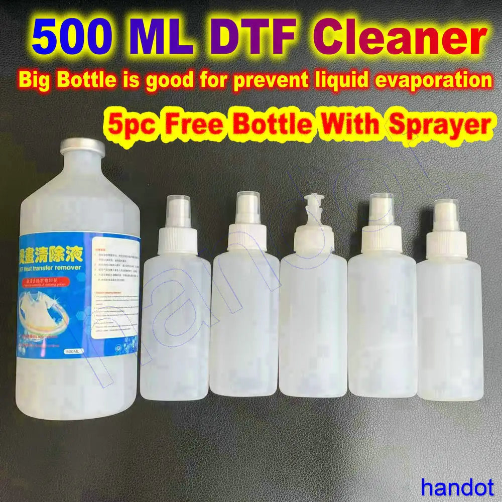 DTF Remove 500 ML Textile Vinyl Remover For Garments Clothes Shirts Removal Solution Liquid Print Cleaner Cleaning DTF VLR Kit