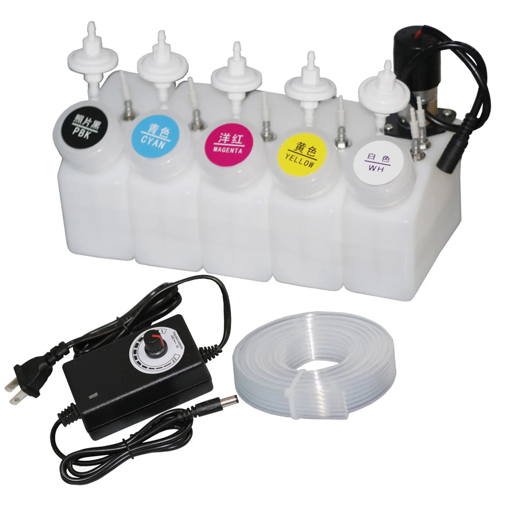 L1800 Dtf Ink System Circulation Complete L800 L801 L805 L810 L850 Ciss with Motor Dtf Printer Continuous Ink Supply System