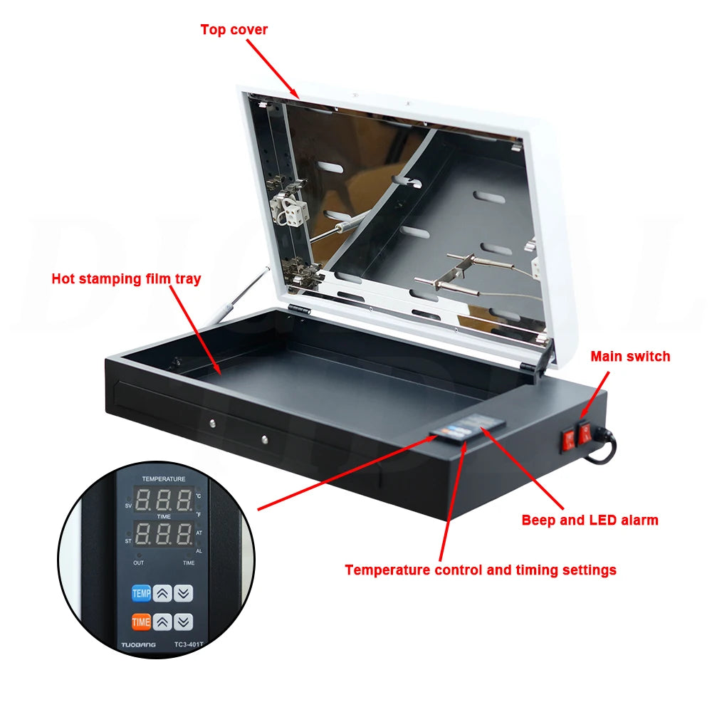 A3 A4 DTF Film Oven PET Film Curing Device Hot Melt Powder Oven Direct To Film T Shirt Transfer Printing DTF Printer Film Dryer