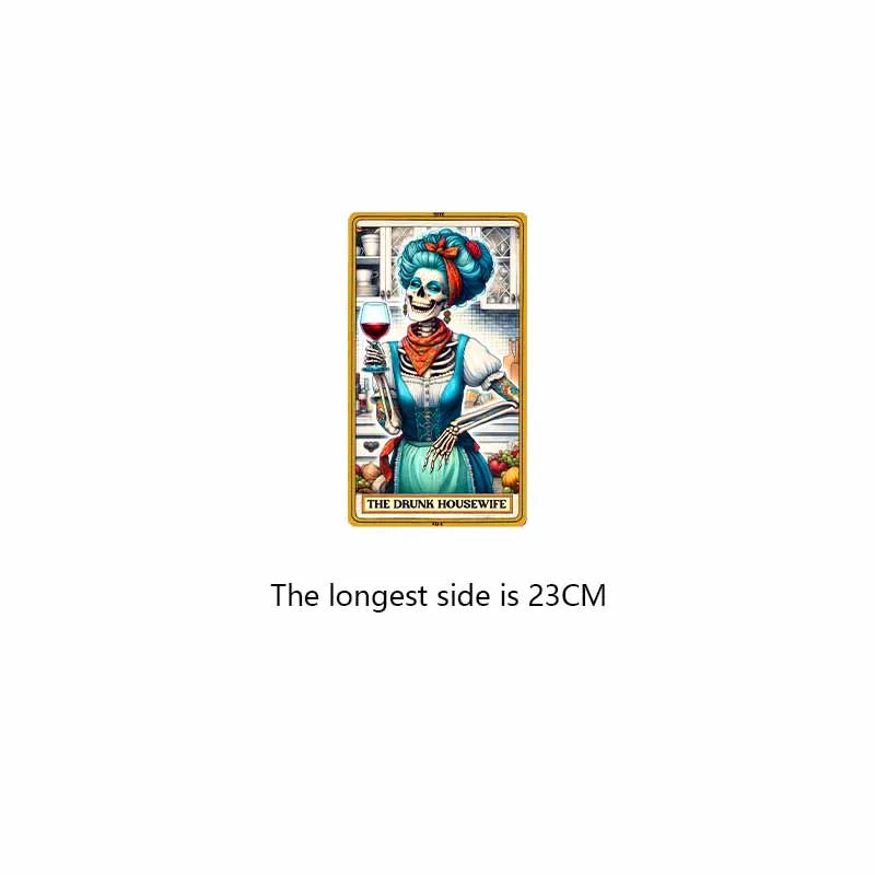 DTF Transfer Tarot Cards Sticker For Clothing Iron On Patch On T Shirts Fashion Women Heat Transfer Sticker DIY Custom