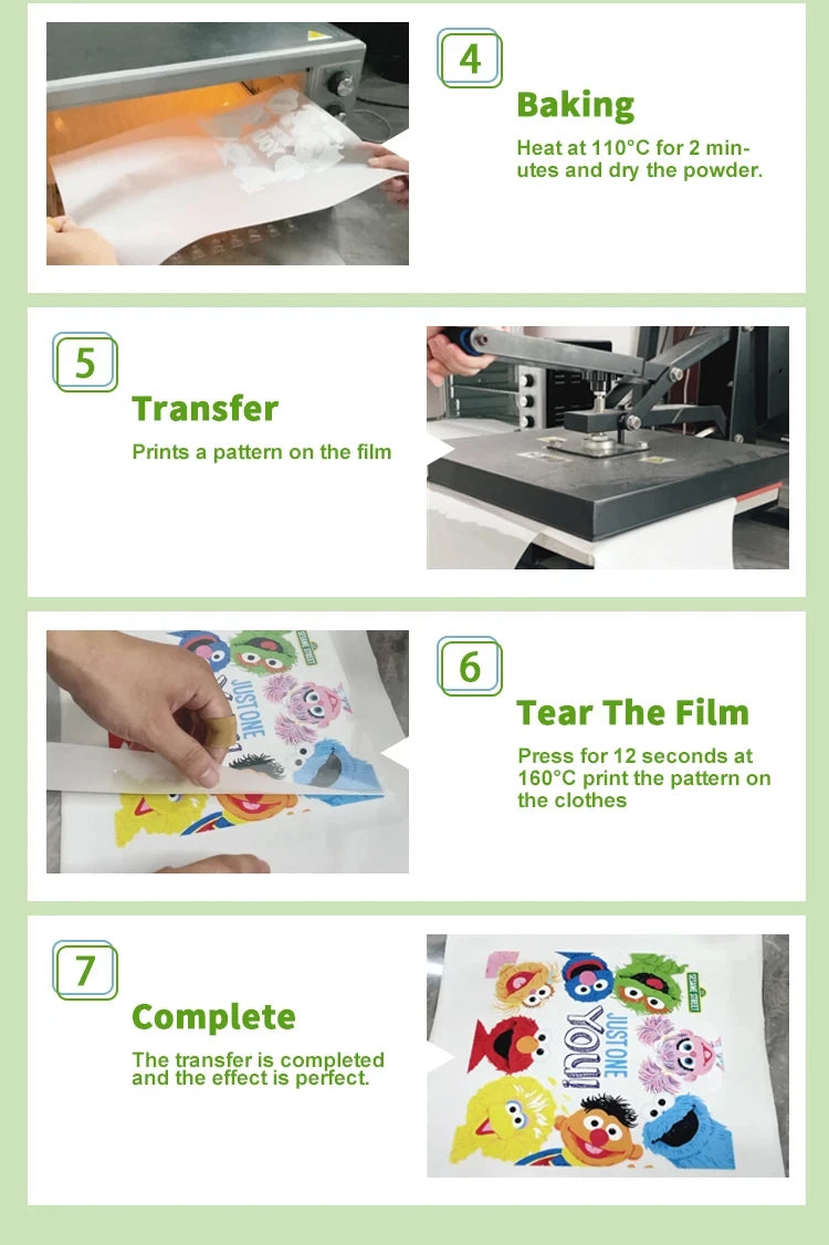 DTF Hot Melt Powder For Direct Transfer Film Printing PET Film Printing And Transfer Thermoplastic Polyurethane Polymer