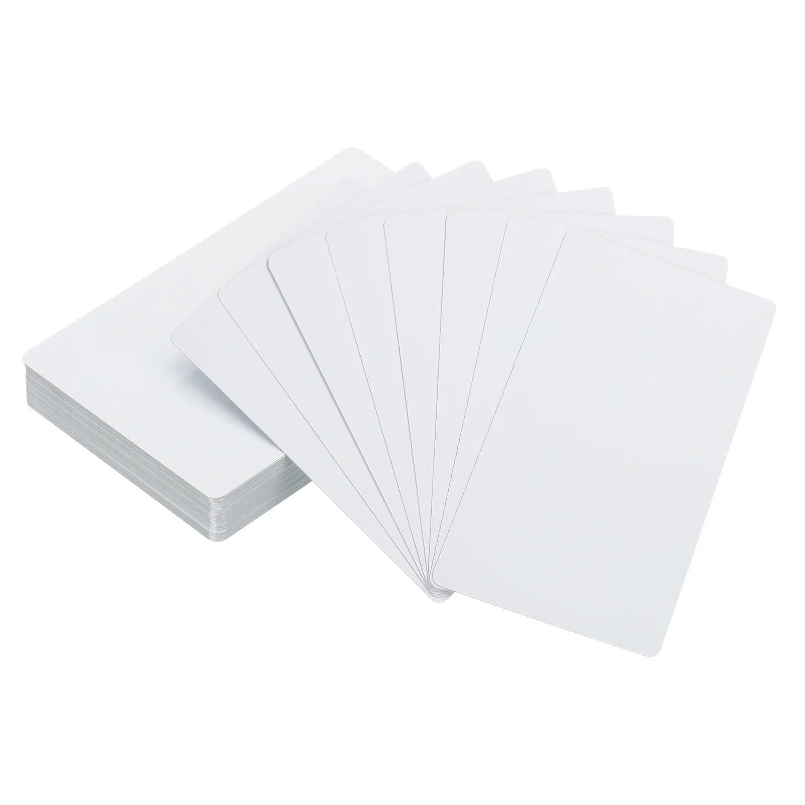 Sublimation Metal Business Cards – Blank Aluminium Printable Name Cards | White & Silver