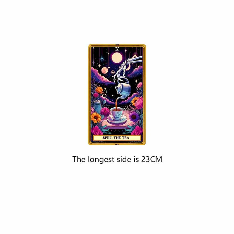 DTF Transfer Tarot Cards Sticker For Clothing Iron On Patch On T Shirts Fashion Women Heat Transfer Sticker DIY Custom