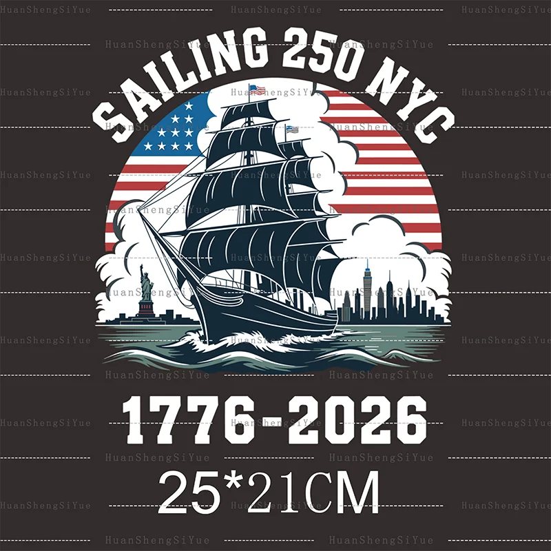DTF US 250th Anniversary Sticker New Men's And Women's T-shirt Hoodie Patches Waterproof And Easy To Transfer
