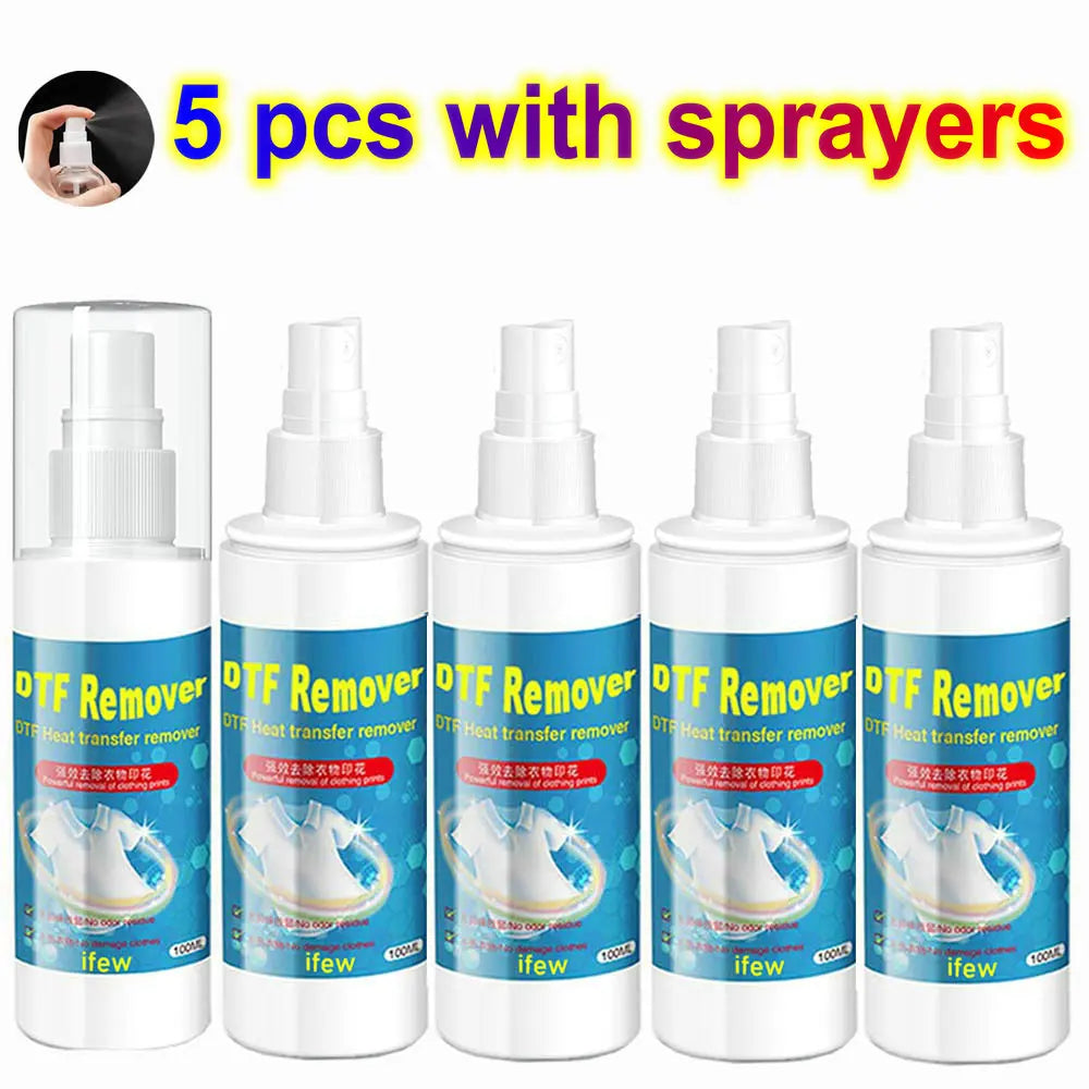 DTF Remove 500 ML Textile Vinyl Remover For Garments Clothes Shirts Removal Solution Liquid Print Cleaner Cleaning DTF VLR Kit