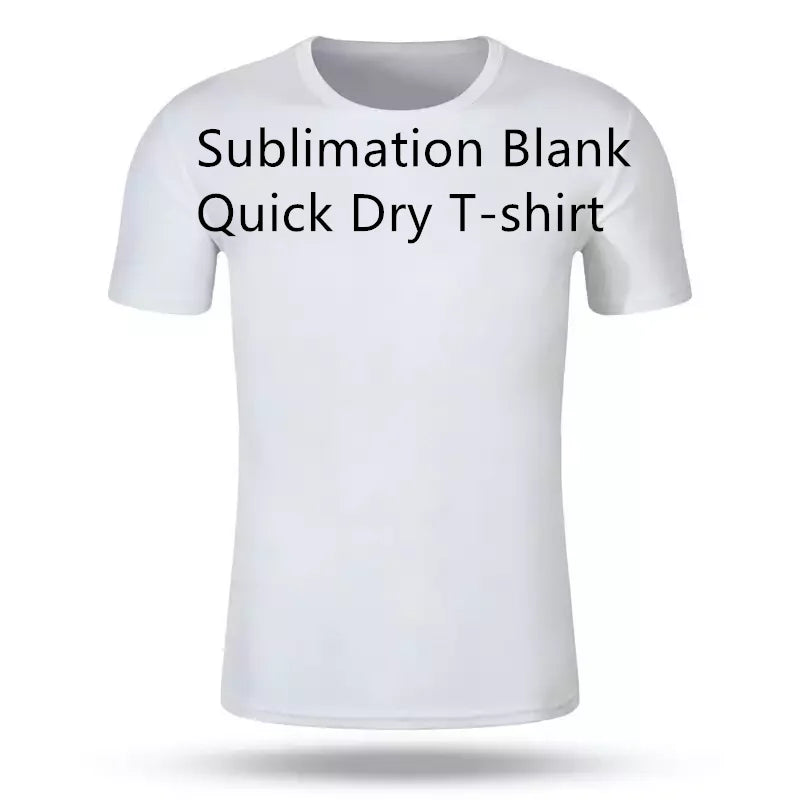 Sublimation Blank White T-Shirt – Quick Dry Polyester Unisex | Kids & Adults