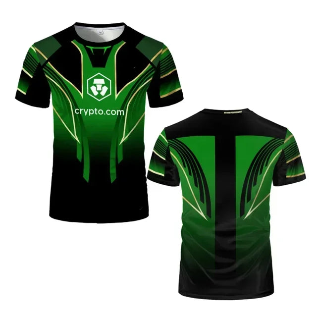 New Men's Wrestling Competition T-shirt, Fan-shaped Round Neck 3D Printed, Men's and Women's Outdoor Short Sleeved Sports Top