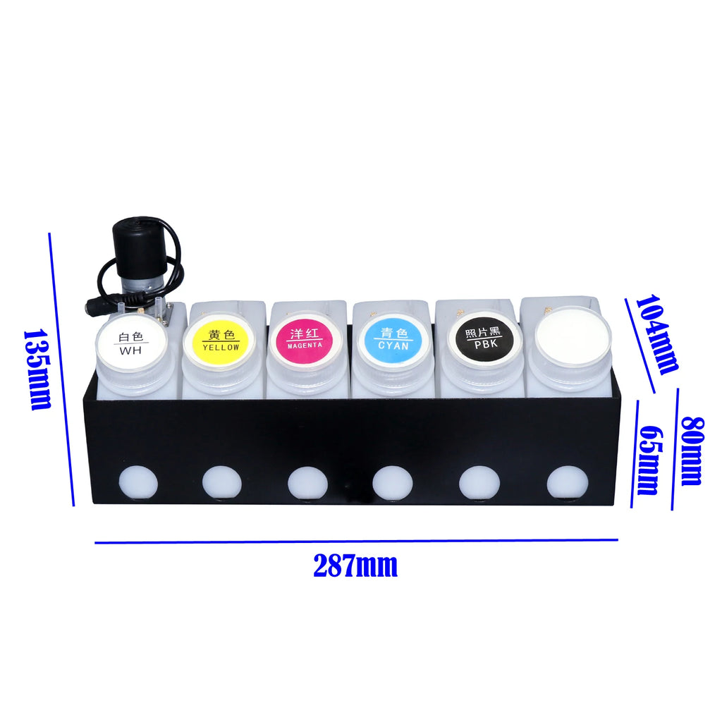L1800 Dtf Ink System Circulation Complete L800 L801 L805 L810 L850 Ciss with Motor Dtf Printer Continuous Ink Supply System