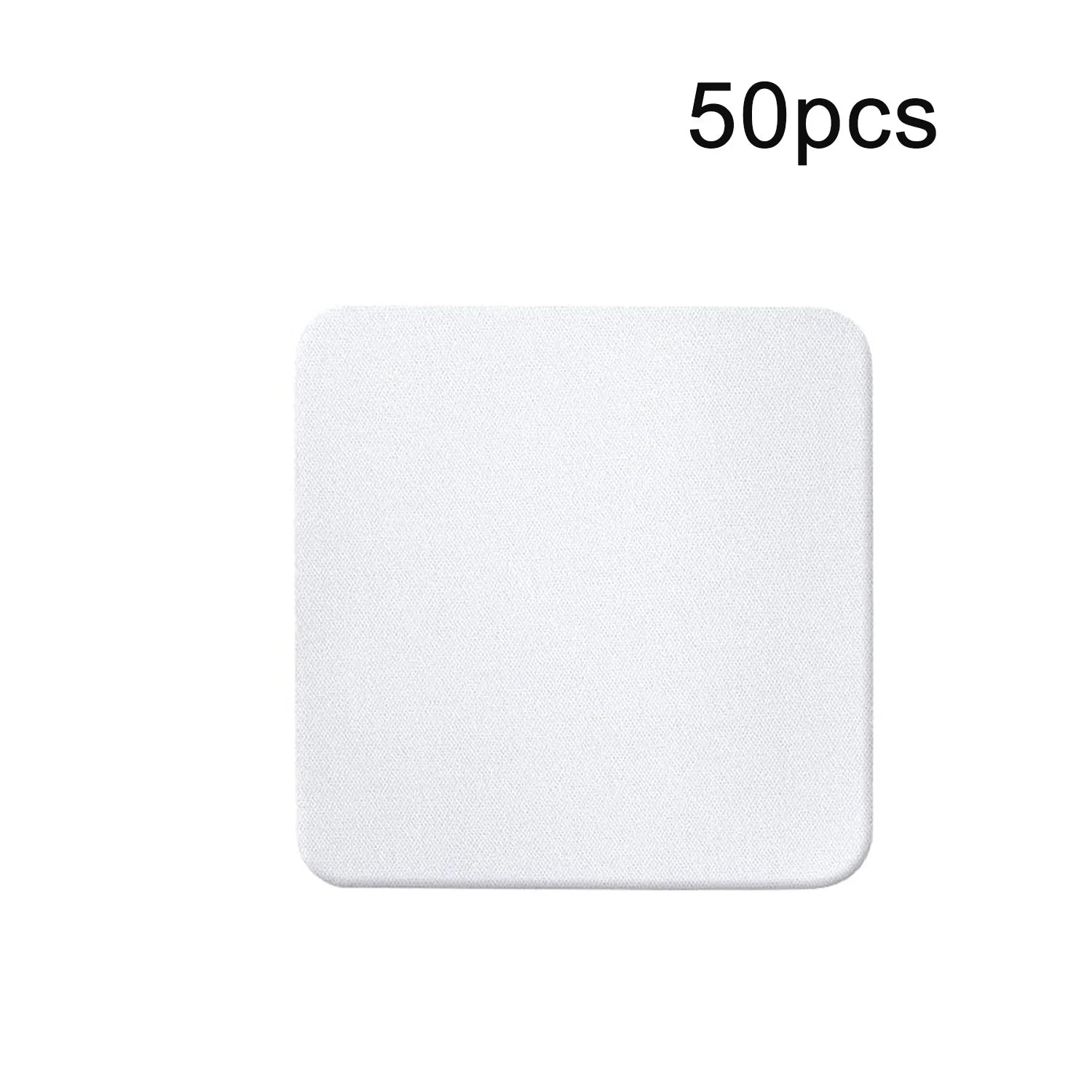 Sublimation Cup Coasters 50-Pack – Square & Round Rubber Mats for Heat Press & DIY Crafts