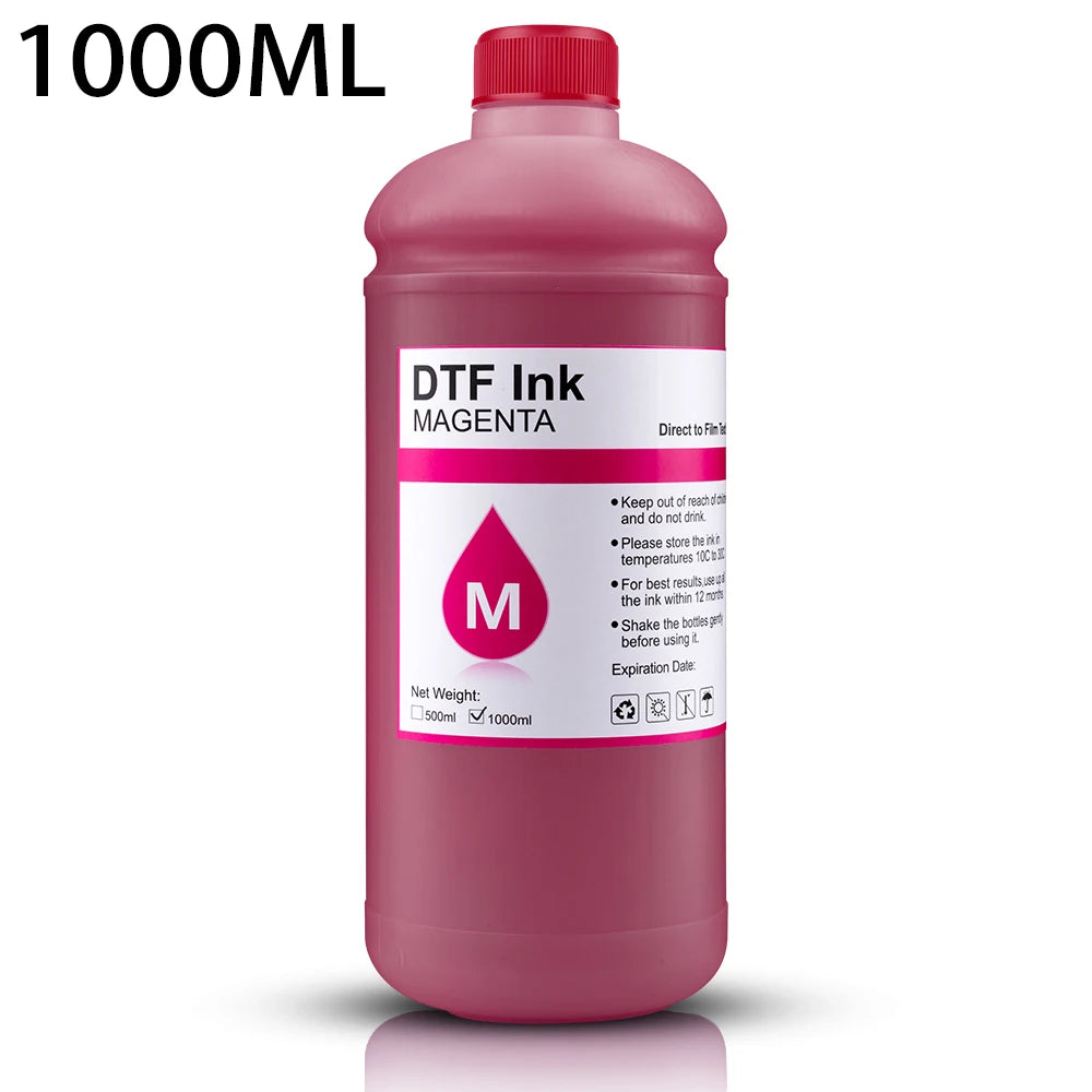 EP-DTF Ink 500ML 1000ML Direct to Transfer Film Ink For Epson Print head i3200 XP600 TX800 L1800 1390 L805 All DTF Ink Printing