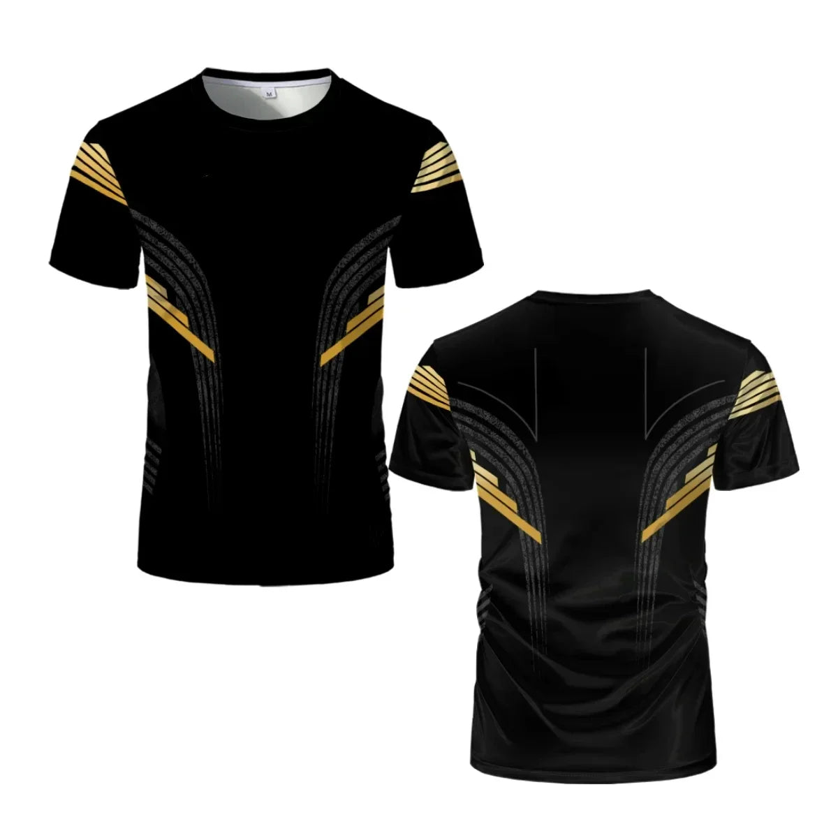 New Men's Wrestling Competition T-shirt, Fan-shaped Round Neck 3D Printed, Men's and Women's Outdoor Short Sleeved Sports Top