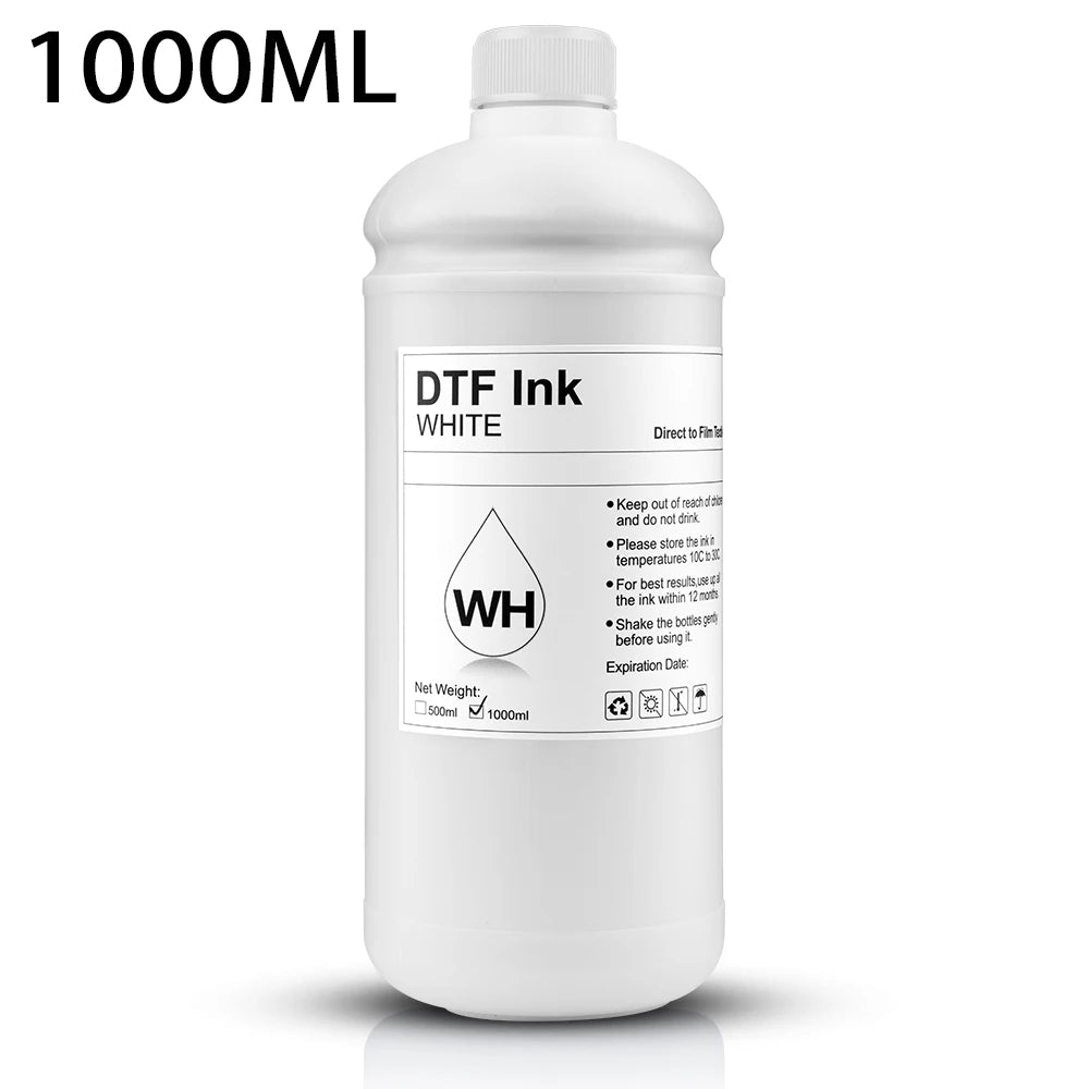 EP-DTF Ink 500ML 1000ML Direct to Transfer Film Ink For Epson Print head i3200 XP600 TX800 L1800 1390 L805 All DTF Ink Printing