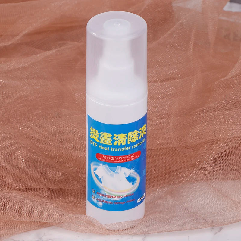DTF Remover Direct To Film Printing Cleaning Liquid Pattern Remove Solution Adhesive Powder Remover Liquid Vinyl Glue Remover