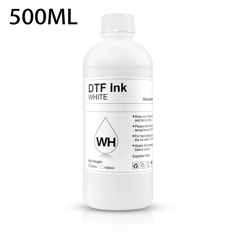 EP-DTF Ink 500ML 1000ML Direct to Transfer Film Ink For Epson Print head i3200 XP600 TX800 L1800 1390 L805 All DTF Ink Printing