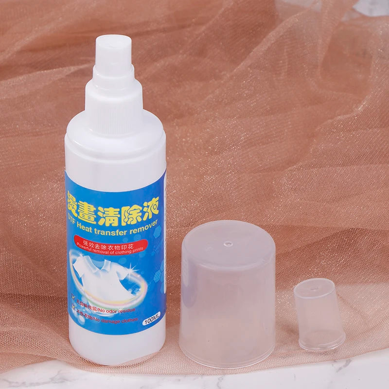 DTF Remover Direct To Film Printing Cleaning Liquid Pattern Remove Solution Adhesive Powder Remover Liquid Vinyl Glue Remover