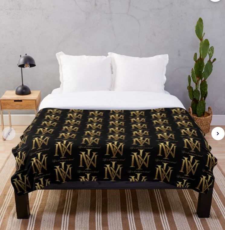IVN Signature Black & Gold Luxury Blanket - Original